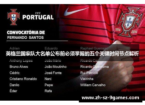 英格兰国家队大名单公布前必须掌握的五个关键时间节点解析 英格兰国家队大名单公布前必须掌握的五个关键时间节点解析